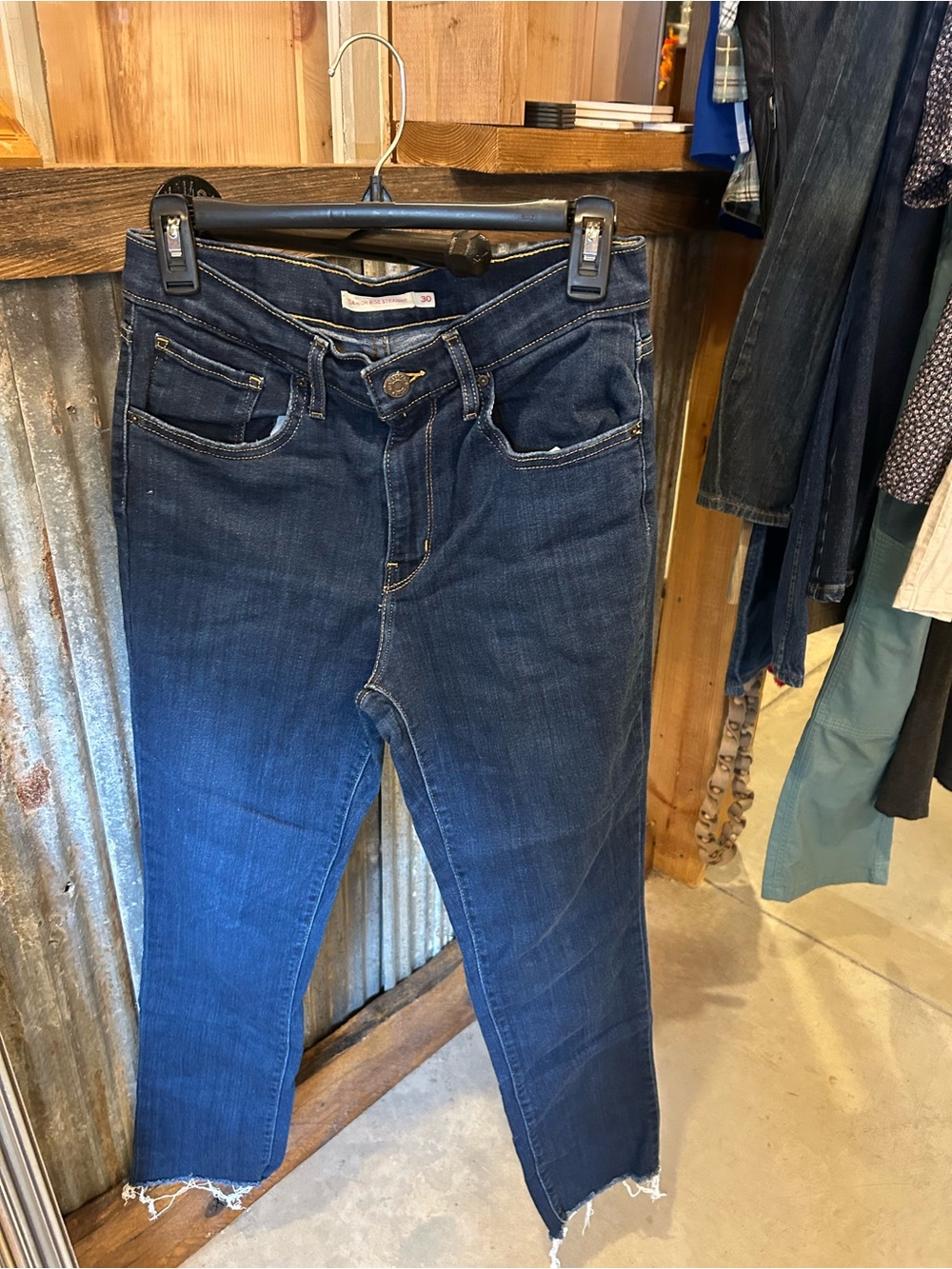 Levi's Dark Blue Straight Leg Jeans